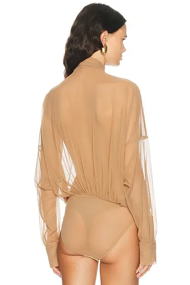 Norma Kamali Oversized Bow Bodysuit | Thumbnail 4 Norma Kamali Oversized Bow Bodysuit | Thumbnail 4