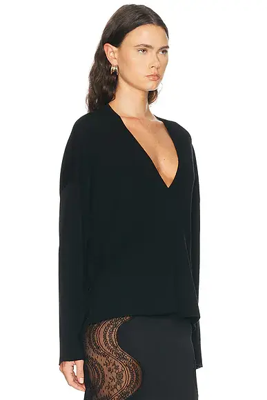 Tom Ford Fine Merino V-Neck Sweater | Thumbnail 2 Tom Ford Fine Merino V-Neck Sweater | Thumbnail 2