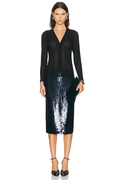 Tom Ford Micro Sequins Evening Cardigan | Thumbnail 4