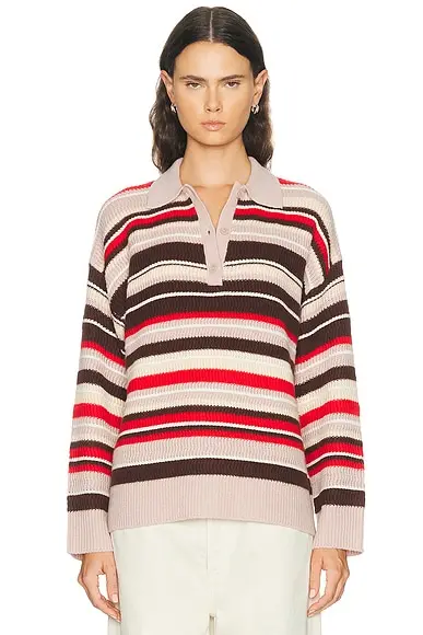Sablyn Billie Relaxed Collared Sweater | Image 1 Sablyn Billie Relaxed Collared Sweater | Image 1