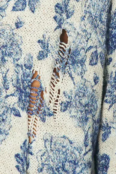 R13 Printed Boyfriend Cardigan | Thumbnail 5 R13 Printed Boyfriend Cardigan | Thumbnail 5