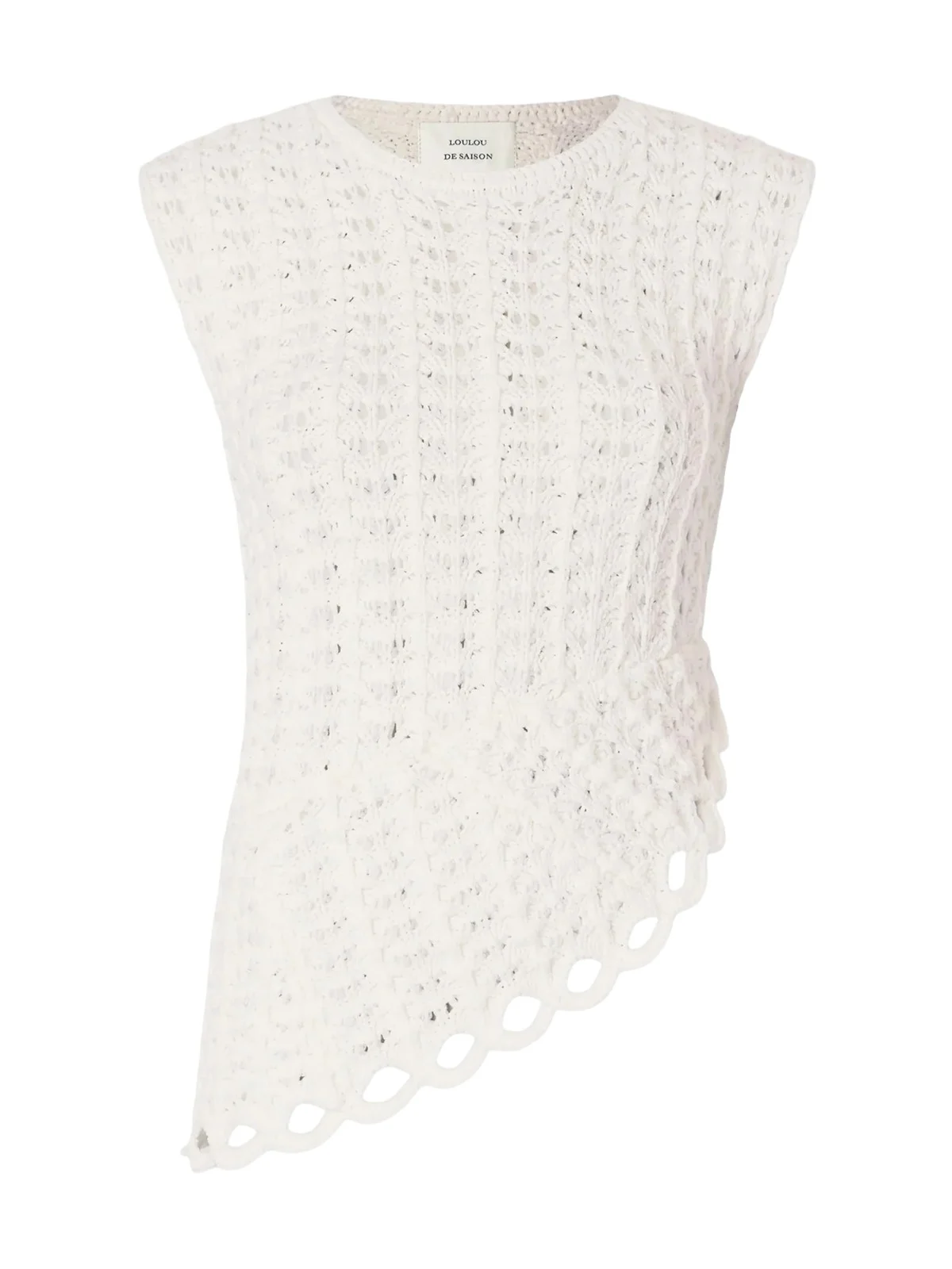 Saez Ruffled Crochet Top