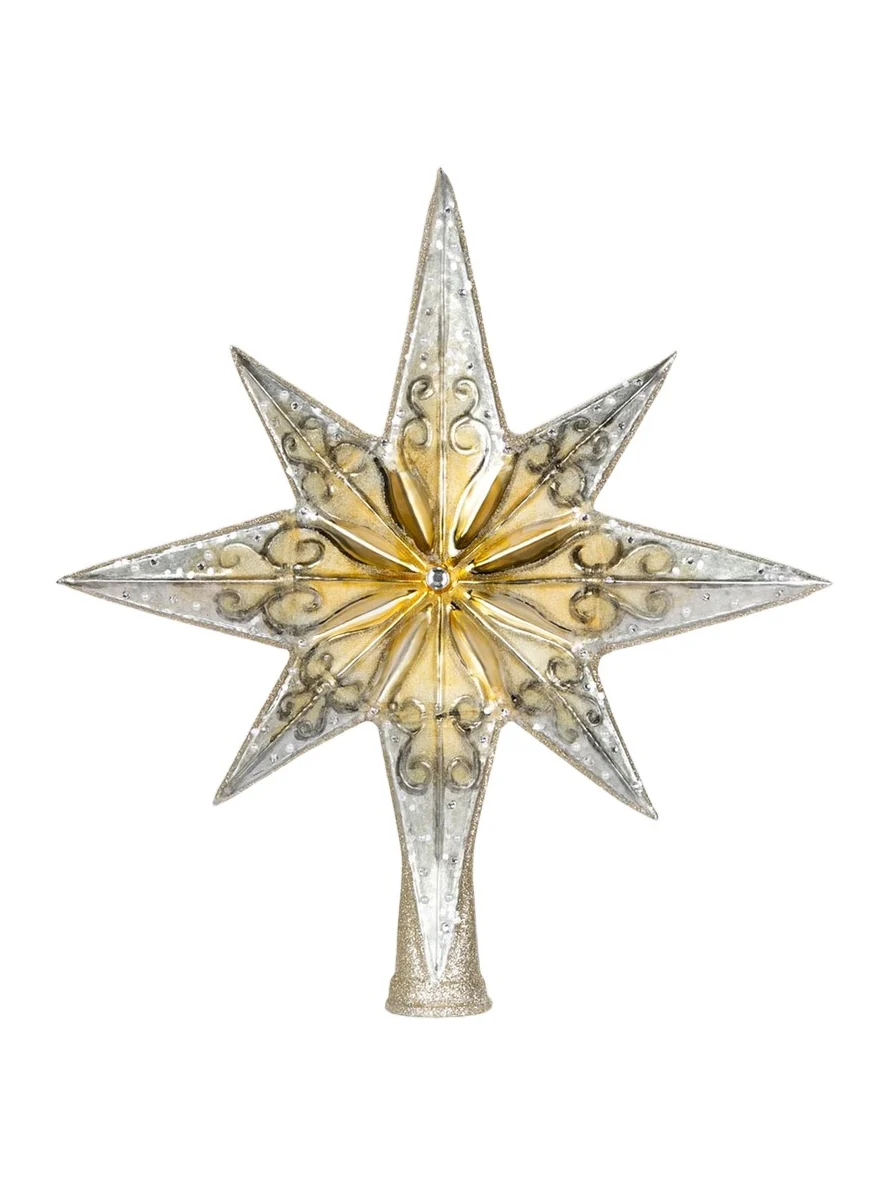 Christopher Radko Radiant Stellar Glass Tree Topper