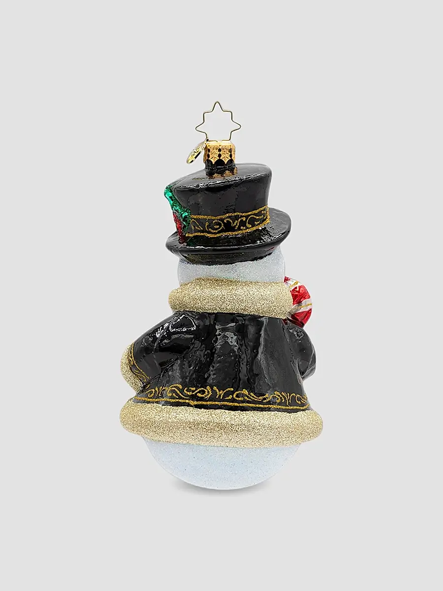 Christopher Radko Traditional Snowman The Frosted Gentleman Ornament | Thumbnail 2 Christopher Radko Traditional Snowman The Frosted Gentleman Ornament | Thumbnail 2