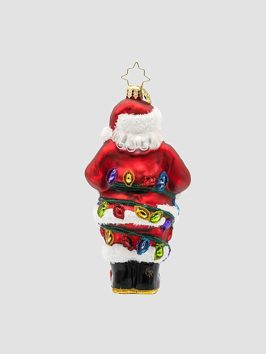 Christopher Radko Whimsical Tangled Up Santa Glass Ornament | Thumbnail 2 Christopher Radko Whimsical Tangled Up Santa Glass Ornament | Thumbnail 2
