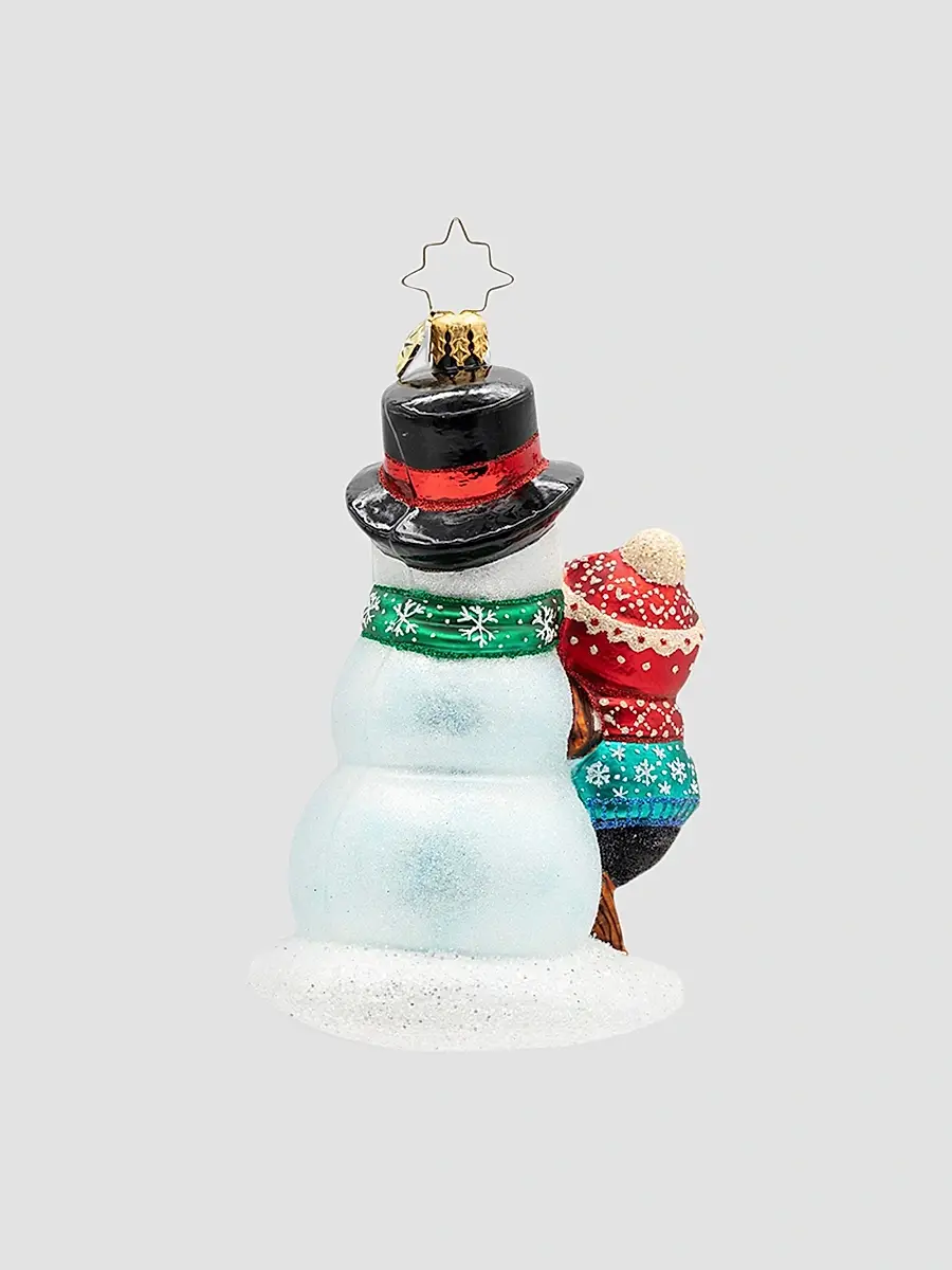 Christopher Radko Whimsical Snowman A Flurry Of Friendship Ornament | Thumbnail 2 Christopher Radko Whimsical Snowman A Flurry Of Friendship Ornament | Thumbnail 2