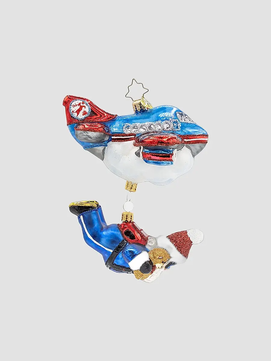 Christopher Radko Whimsical Santa Jolly Jumper Santa Ornament | Thumbnail 2 Christopher Radko Whimsical Santa Jolly Jumper Santa Ornament | Thumbnail 2