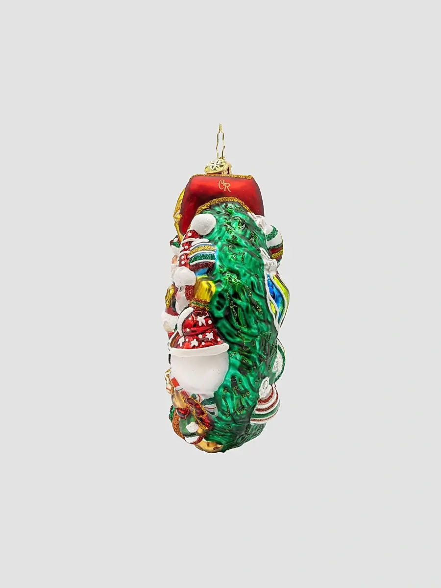 Christopher Radko Jingle All The Way Wreath Glass Ornament | Thumbnail 3 Christopher Radko Jingle All The Way Wreath Glass Ornament | Thumbnail 3