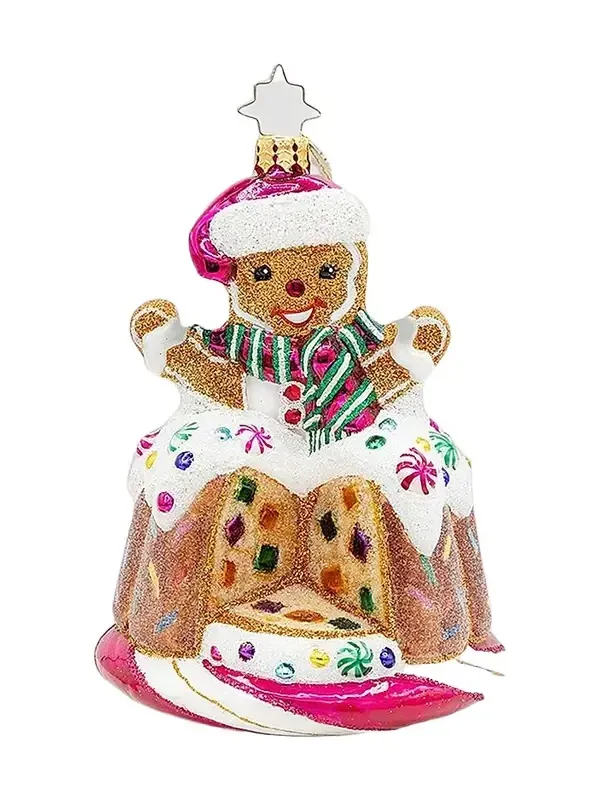 Christopher Radko Candy & Sweets Bundt Surprise Glass Ornament