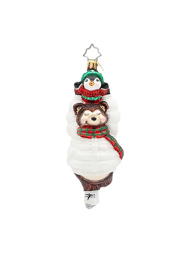 Christopher Radko Bearly Skating Glass Ornament | Image 1 Christopher Radko Bearly Skating Glass Ornament | Image 1