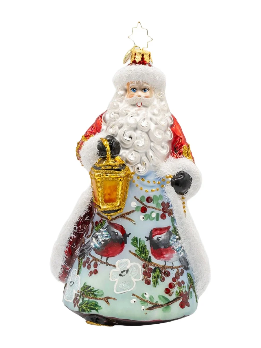 Christopher Radko European Santa Cardinal Kris Kringle Glass Ornament