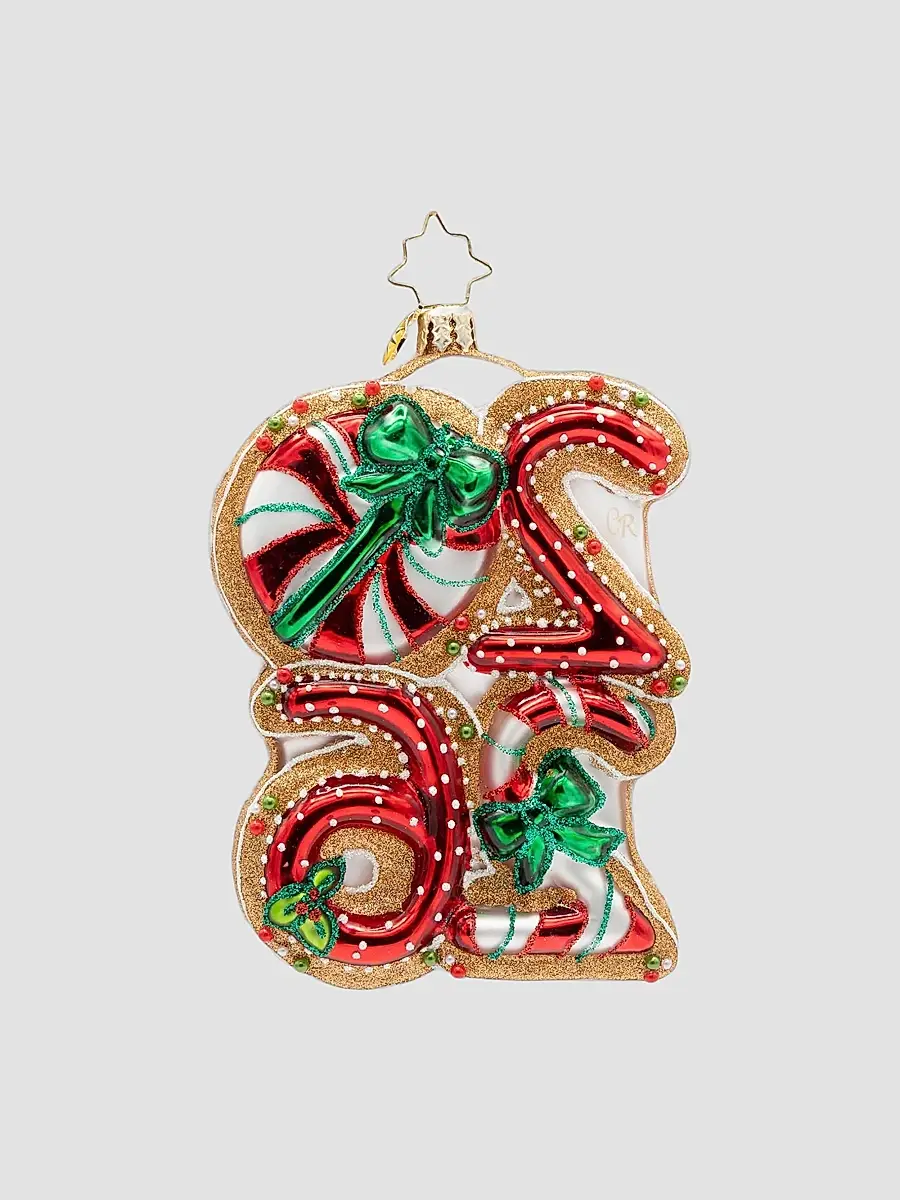 Christopher Radko Sweet Start To 2026 Glass Ornament | Thumbnail 2 Christopher Radko Sweet Start To 2026 Glass Ornament | Thumbnail 2