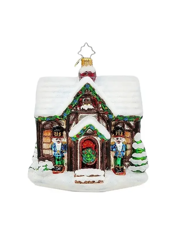 Christopher Radko Home For The Holly-Days Glass Ornament