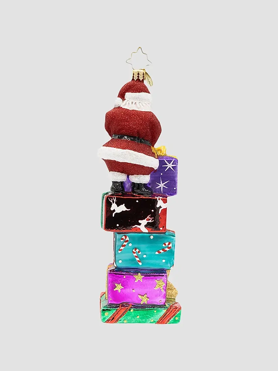 Christopher Radko 2026 Stacking Up The Years Glass Ornament | Thumbnail 2 Christopher Radko 2026 Stacking Up The Years Glass Ornament | Thumbnail 2