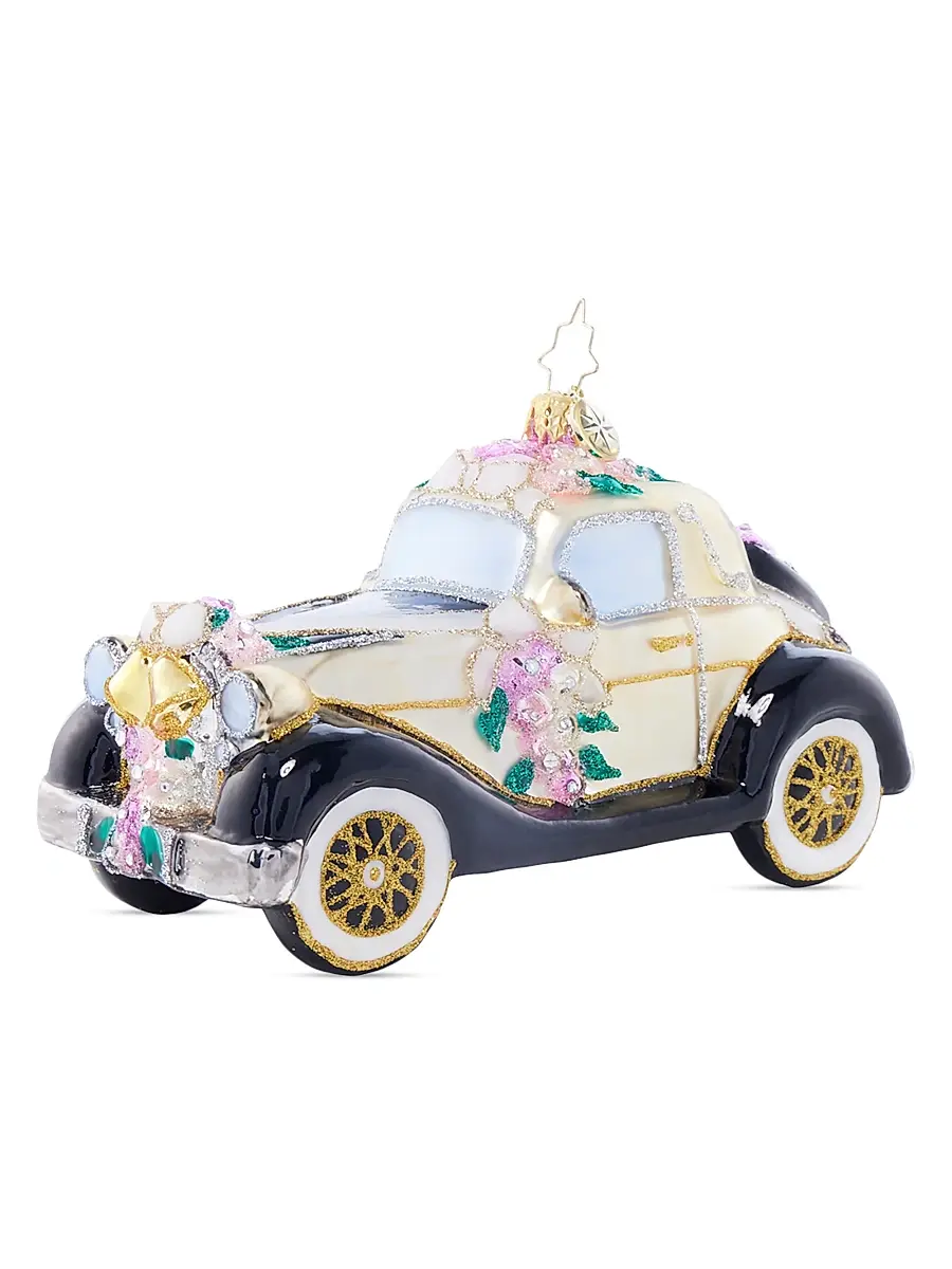 Christopher Radko Wedding Day Wheels Ornament