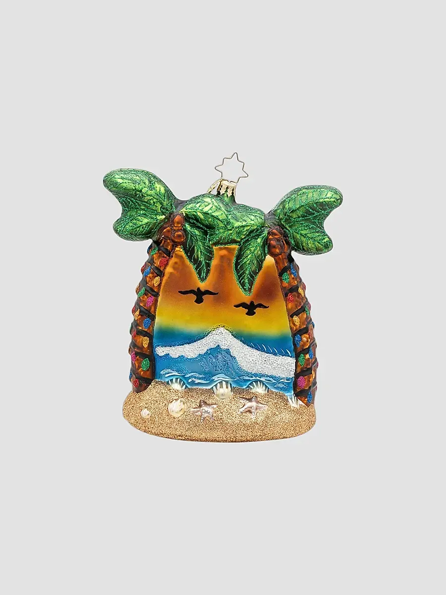 Christopher Radko Santa's Breezy Break Glass Ornament | Thumbnail 2 Christopher Radko Santa's Breezy Break Glass Ornament | Thumbnail 2