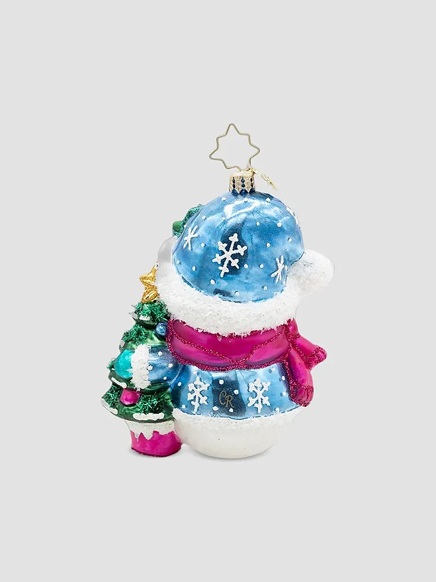 Christopher Radko Frosted Flurries Glass Snowman Ornament | Thumbnail 2 Christopher Radko Frosted Flurries Glass Snowman Ornament | Thumbnail 2