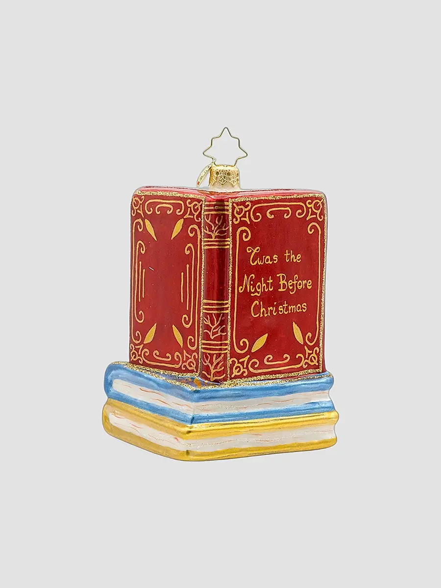 Christopher Radko American Santa Santa's Book Nook Ornament | Thumbnail 2 Christopher Radko American Santa Santa's Book Nook Ornament | Thumbnail 2