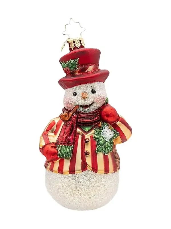 Christopher Radko Mistletoe Mischief Glass Ornament