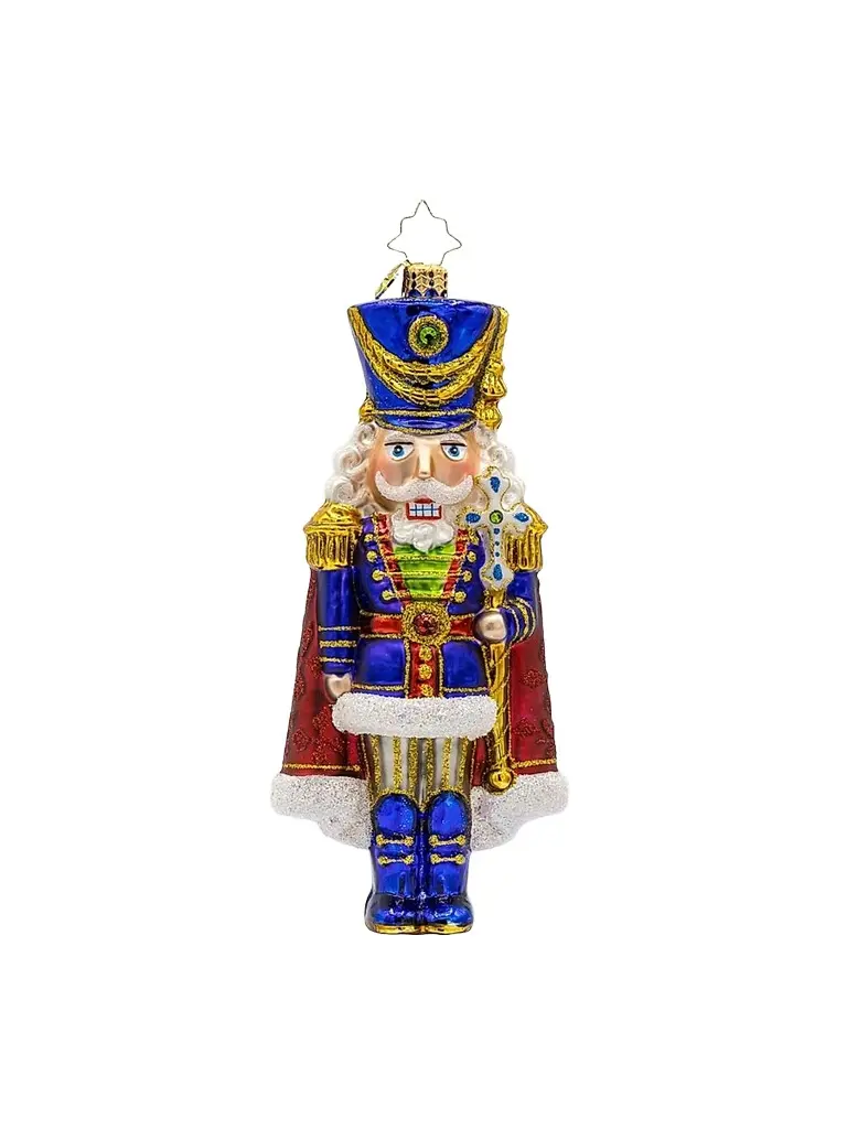 Christopher Radko Long Coat Nutcracker Glass Ornament | Image 1 Christopher Radko Long Coat Nutcracker Glass Ornament | Image 1