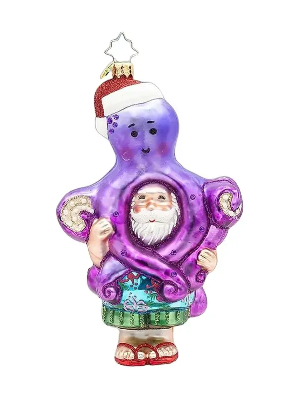 Christopher Radko Surf & Sun The Christmas Catch Glass Ornament