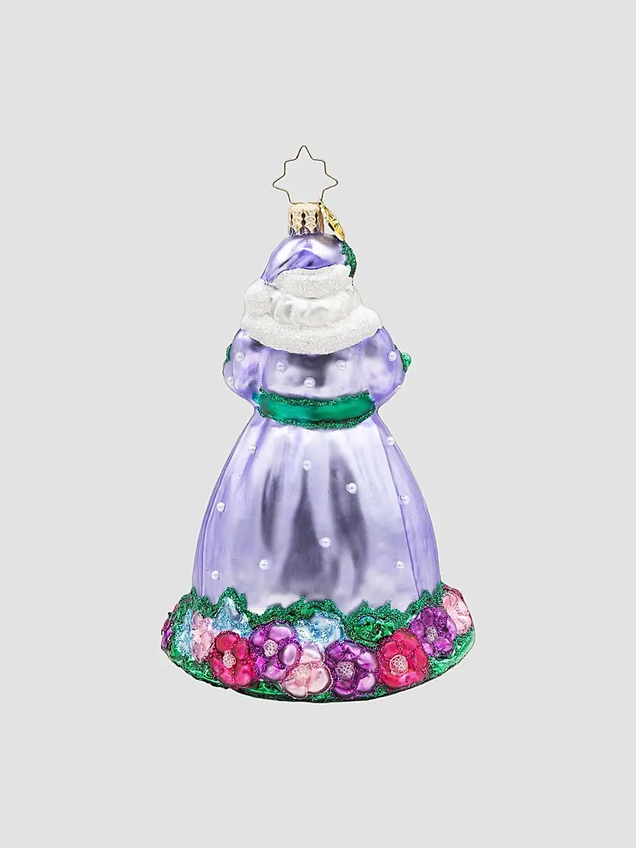 Christopher Radko European Santa Santa In Full Bloom Ornament | Thumbnail 2 Christopher Radko European Santa Santa In Full Bloom Ornament | Thumbnail 2