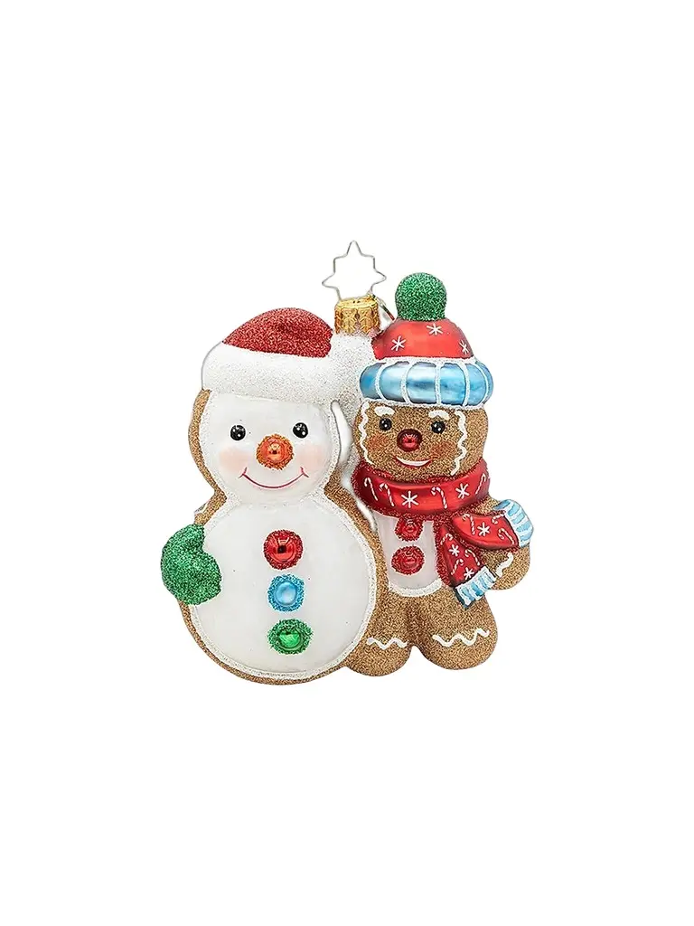 Christopher Radko Candy & Sweets Deck The Dough Glass Ornament | Image 1 Christopher Radko Candy & Sweets Deck The Dough Glass Ornament | Image 1