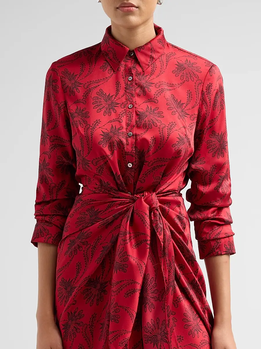 Cinq à Sept Women's Jacey Paisley Fan Midi Dress | Thumbnail 5