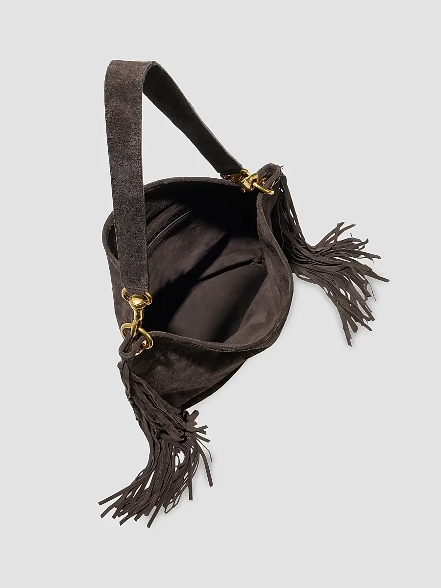 Nili Lotan Women's Asher Suede Fringe Shoulder Bag | Thumbnail 4