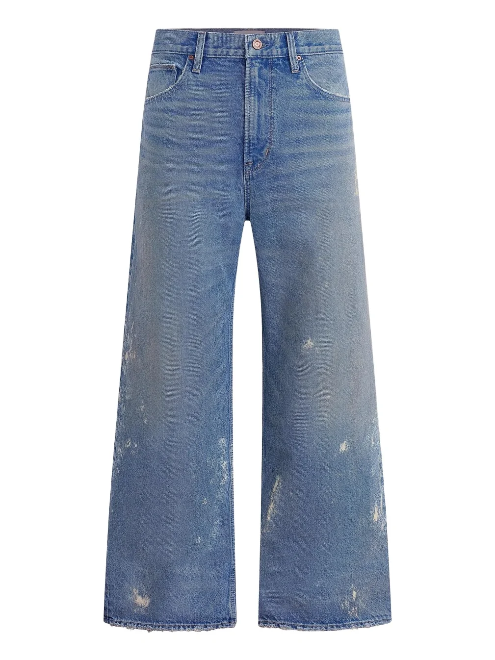 Men's Luca Paint-Splatter Wide-Leg Jeans Men's Luca Paint-Splatter Wide-Leg Jeans