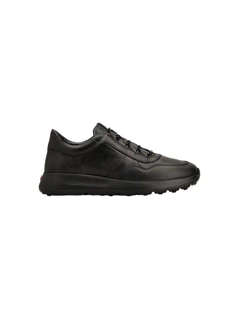 Tod's Men's Sportivo Allacciato Leather Low-Top Sneakers - Black | Image 1 Tod's Men's Sportivo Allacciato Leather Low-Top Sneakers - Black | Image 1