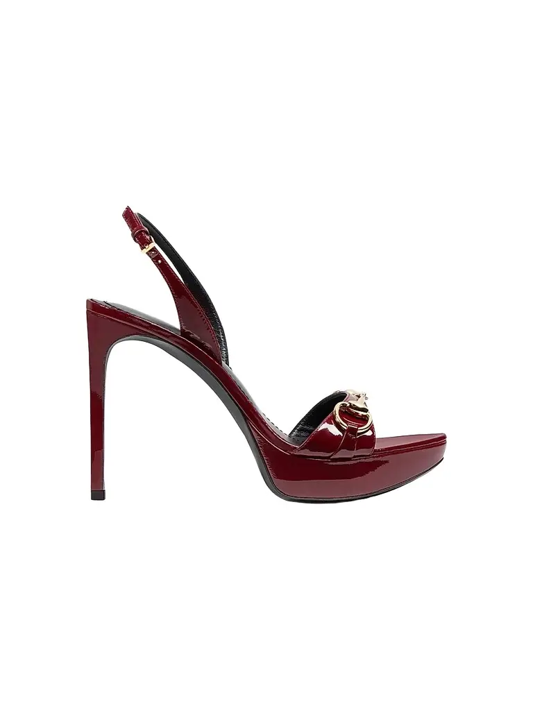 Gucci Women's Donna 105MM Horsebit Platform Sandal - Anemone | Image 1 Gucci Women's Donna 105MM Horsebit Platform Sandal - Anemone | Image 1