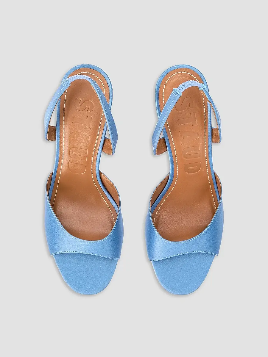 Staud Women's Brigitte 65MM Satin Heels | Thumbnail 4 Staud Women's Brigitte 65MM Satin Heels | Thumbnail 4
