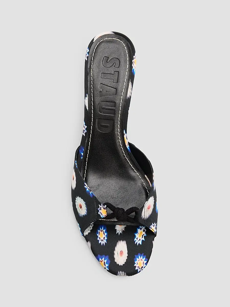 Staud Women's Brynn Satin Mule Sandals | Thumbnail 6 Staud Women's Brynn Satin Mule Sandals | Thumbnail 6