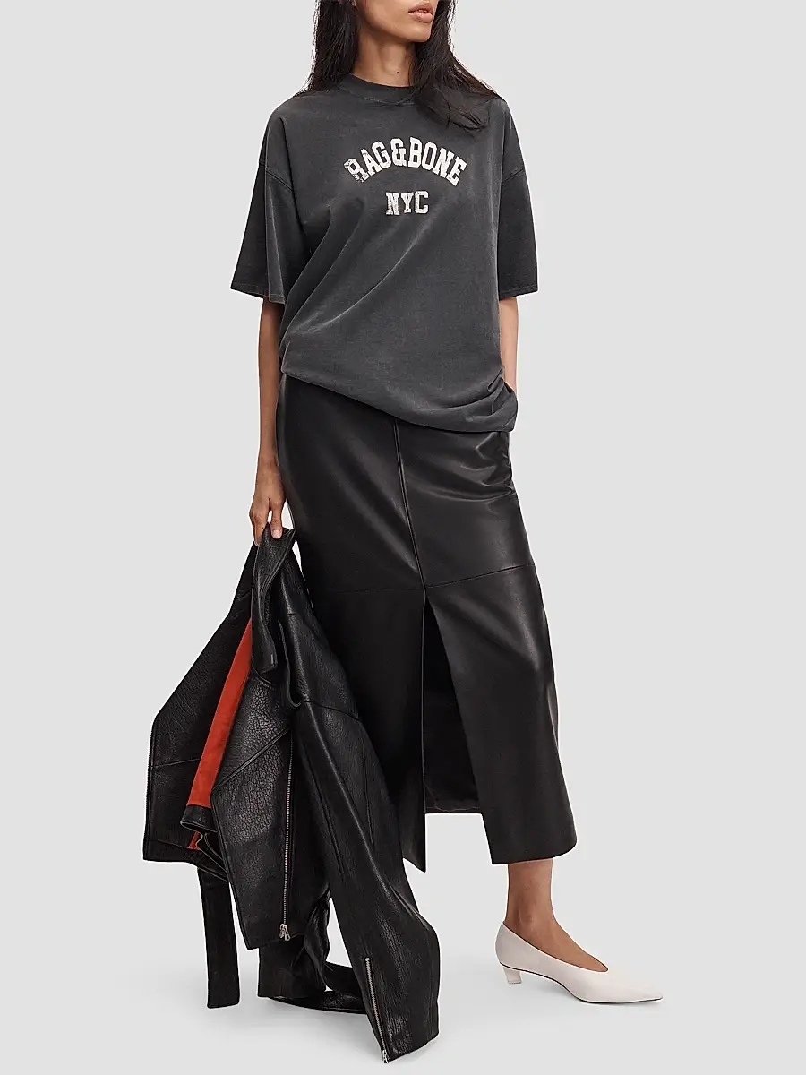 rag & bone Women's University Alex Cotton T-Shirt | Thumbnail 2 rag & bone Women's University Alex Cotton T-Shirt | Thumbnail 2