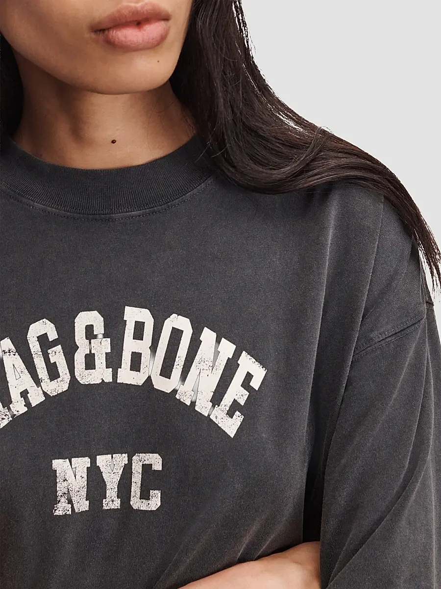 rag & bone Women's University Alex Cotton T-Shirt | Thumbnail 5 rag & bone Women's University Alex Cotton T-Shirt | Thumbnail 5