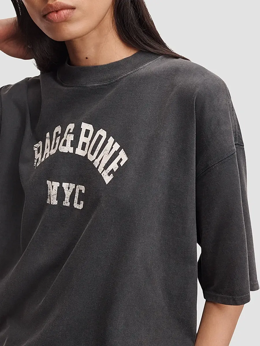 rag & bone Women's University Alex Cotton T-Shirt | Thumbnail 6 rag & bone Women's University Alex Cotton T-Shirt | Thumbnail 6