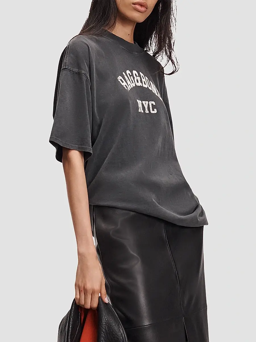 rag & bone Women's University Alex Cotton T-Shirt | Thumbnail 7 rag & bone Women's University Alex Cotton T-Shirt | Thumbnail 7