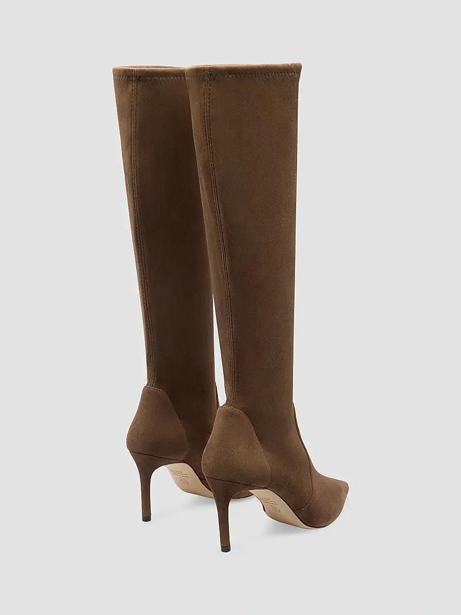 Stuart Weitzman Women's Stuart Power 75 75MM Suede Boots | Thumbnail 2 Stuart Weitzman Women's Stuart Power 75 75MM Suede Boots | Thumbnail 2