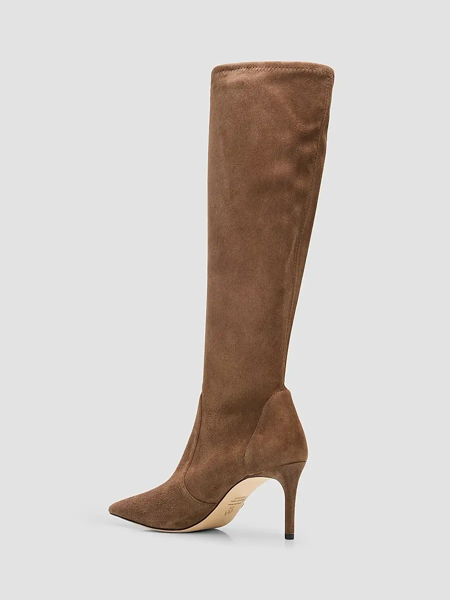 Stuart Weitzman Women's Stuart Power 75 75MM Suede Boots | Thumbnail 4 Stuart Weitzman Women's Stuart Power 75 75MM Suede Boots | Thumbnail 4