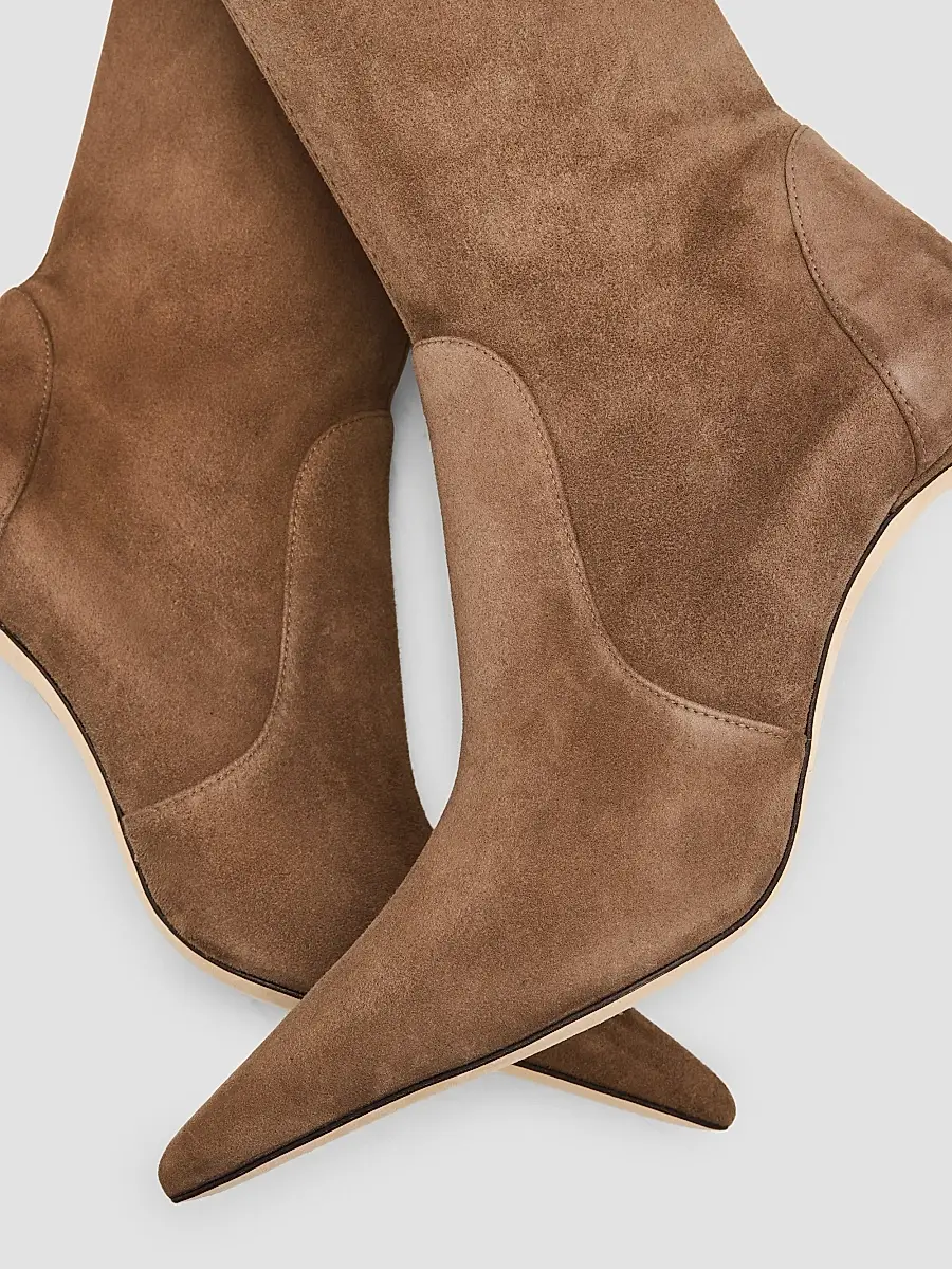 Stuart Weitzman Women's Stuart Power 75 75MM Suede Boots | Thumbnail 5 Stuart Weitzman Women's Stuart Power 75 75MM Suede Boots | Thumbnail 5