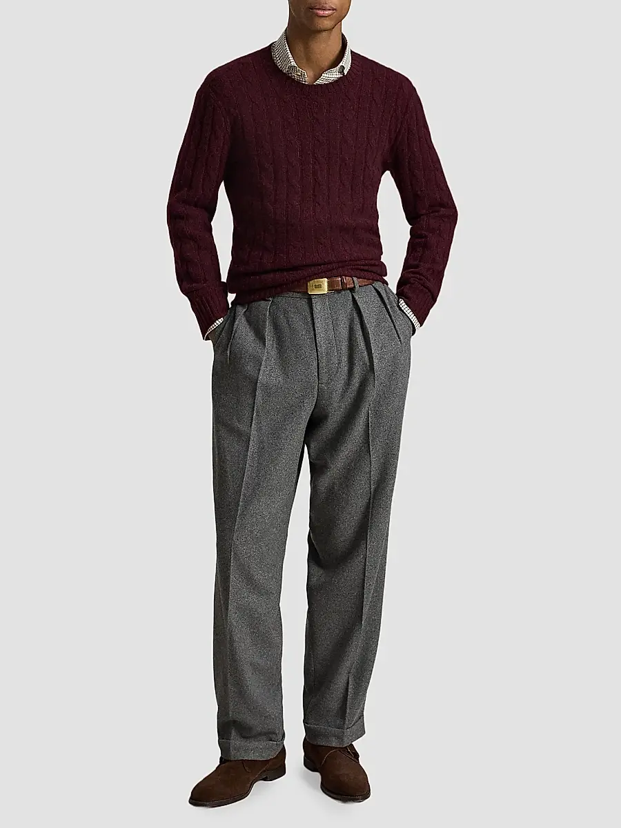 Polo Ralph Lauren Men's Cable-Knit Cashmere Sweater | Thumbnail 2 Polo Ralph Lauren Men's Cable-Knit Cashmere Sweater | Thumbnail 2