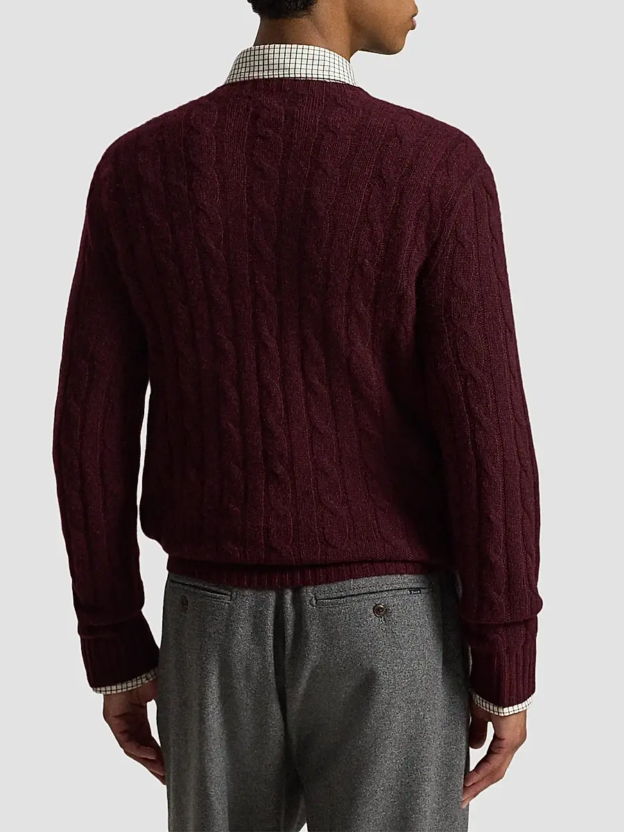 Polo Ralph Lauren Men's Cable-Knit Cashmere Sweater | Thumbnail 3 Polo Ralph Lauren Men's Cable-Knit Cashmere Sweater | Thumbnail 3