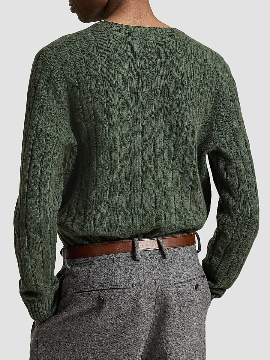 Polo Ralph Lauren Men's Cable-Knit Cashmere Sweater | Thumbnail 3 Polo Ralph Lauren Men's Cable-Knit Cashmere Sweater | Thumbnail 3