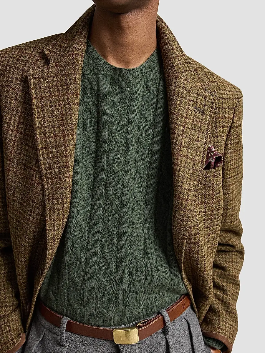 Polo Ralph Lauren Men's Cable-Knit Cashmere Sweater | Thumbnail 5 Polo Ralph Lauren Men's Cable-Knit Cashmere Sweater | Thumbnail 5
