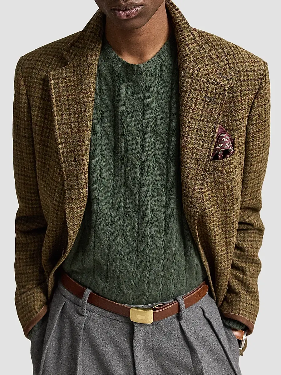 Polo Ralph Lauren Men's Cable-Knit Cashmere Sweater | Thumbnail 6 Polo Ralph Lauren Men's Cable-Knit Cashmere Sweater | Thumbnail 6