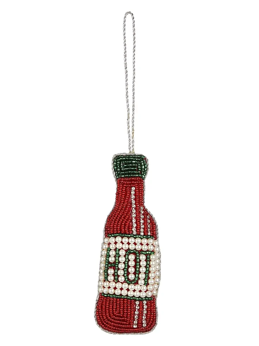 Sudha Pennathur Hot Sauce Beaded Ornament | Thumbnail 2 Sudha Pennathur Hot Sauce Beaded Ornament | Thumbnail 2