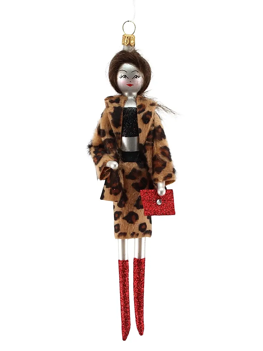 De Carlini Soffieria Lady Leopard Jacket & Skirt Ornament | Image 1 De Carlini Soffieria Lady Leopard Jacket & Skirt Ornament | Image 1