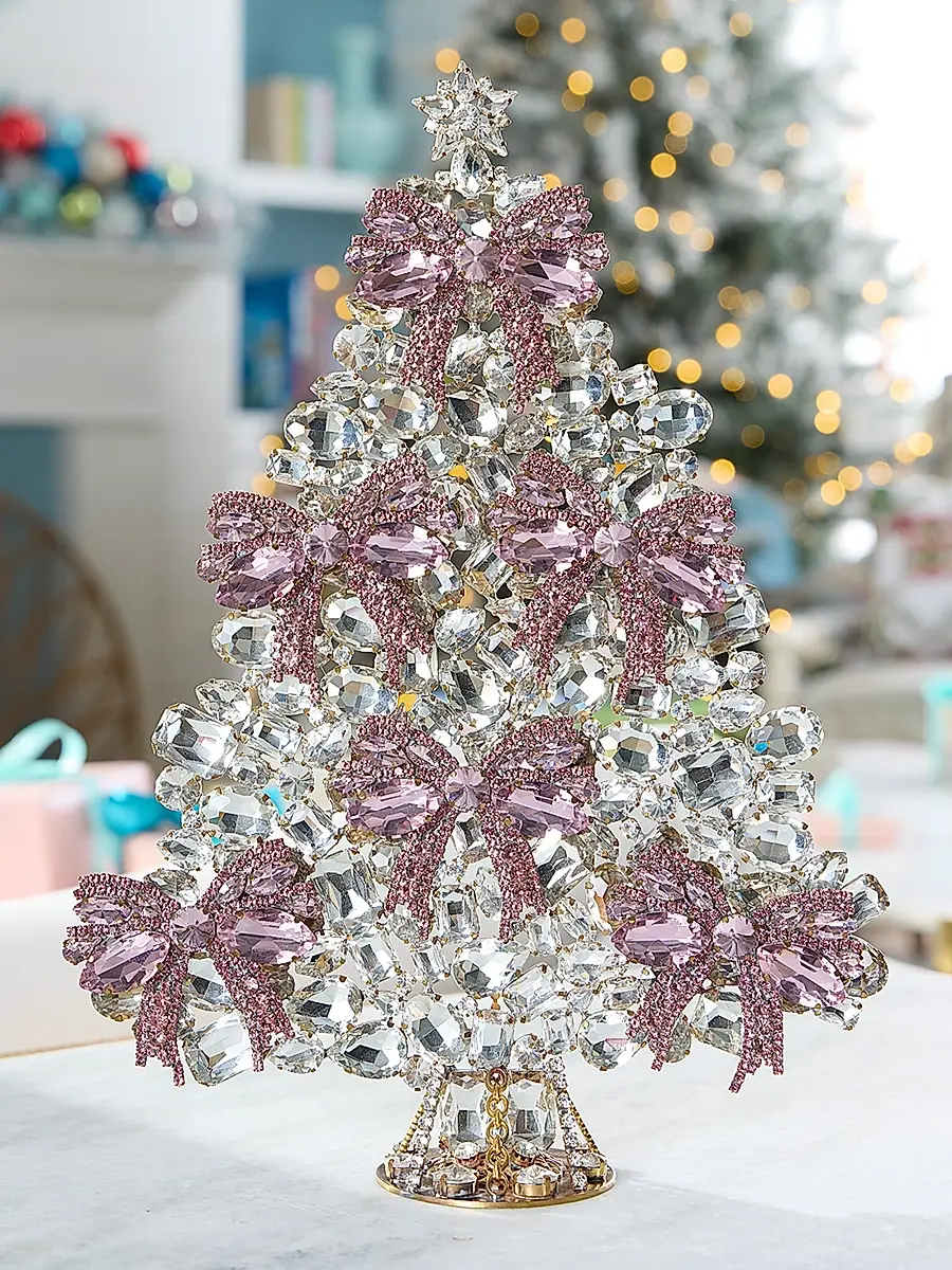 Exclusively Ours Ribbon Crystal Christmas Tree Decoration | Thumbnail 2