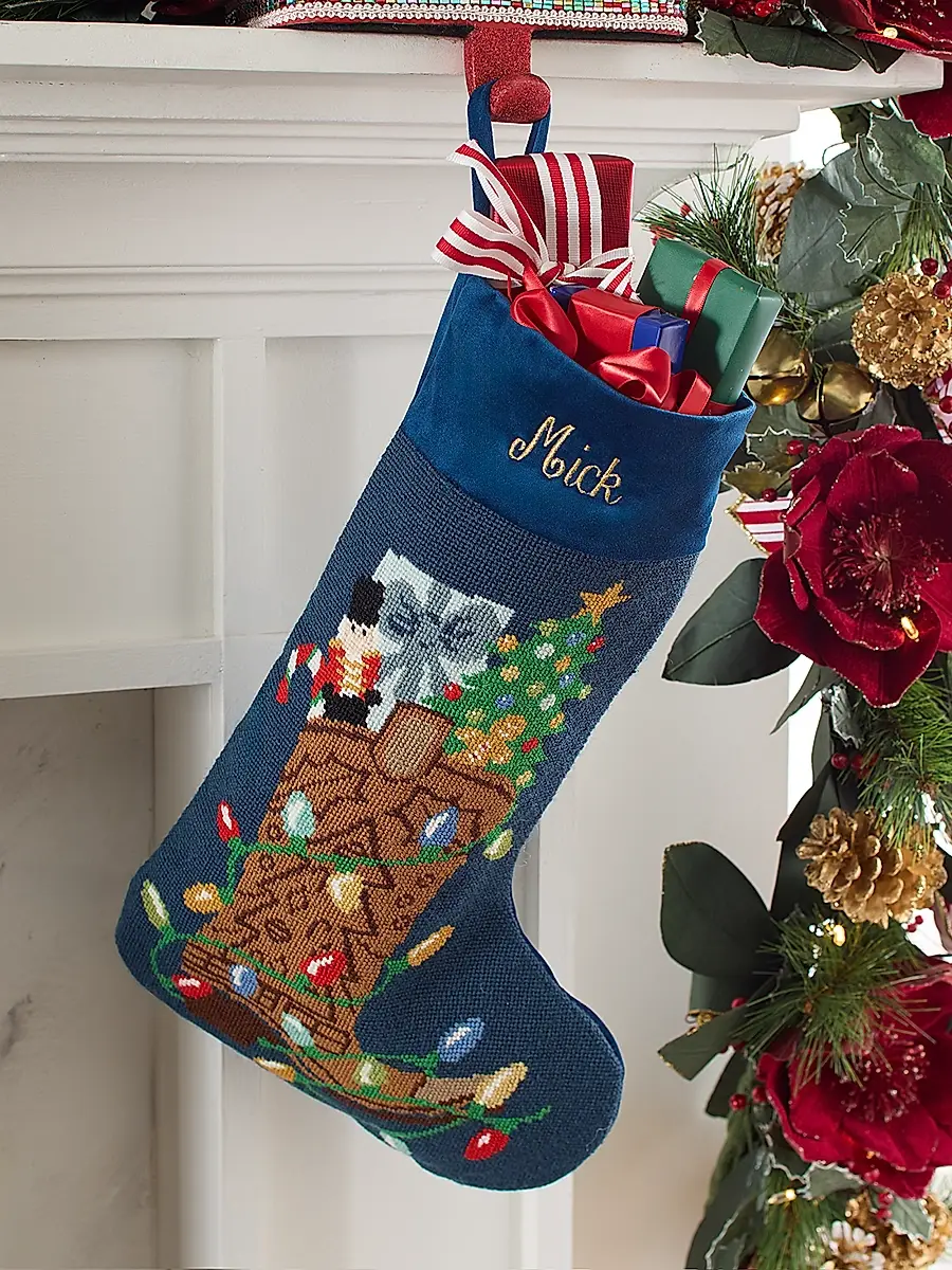 Bauble Stockings x Sainty Nelsen The Mickey Christmas Stocking | Image 1 Bauble Stockings x Sainty Nelsen The Mickey Christmas Stocking | Image 1